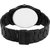 HRV Black Stainless Steel Mens Wristwatch with Sleek Black Chain Strap
