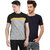 Ample Multicolor Half Sleeve Casual Men's T-Shirt Pack of 2