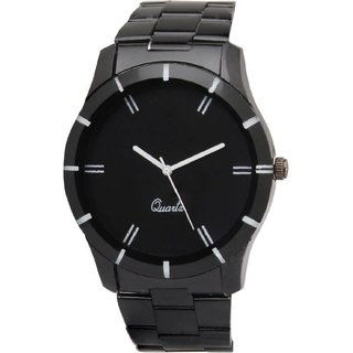 HRV men black metal watch