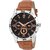 HRV men brown belt leather watch
