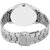 HRV men silver black metal watch