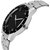 HRV men silver black metal watch