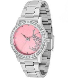 HRV  woman silver pink watch