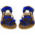 Abisto Blue & Brown Rexine Sandals For Men