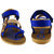 Abisto Blue & Brown Rexine Sandals For Men