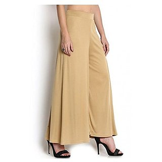 Plazzo pant or trouser  in skin   colour