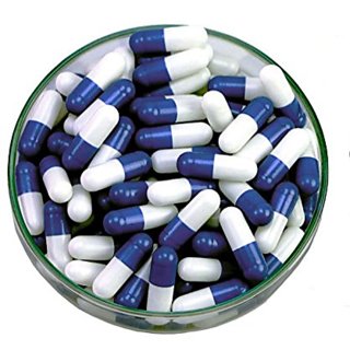 Empty Gelatin Capsules Size 0 1000 Pieces Darkblue/ white