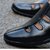 MR Cobbler Black Slip on Sandals For Men