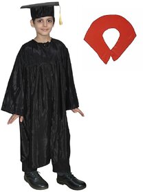 Kaku Fancy Dresses Our Community Helper Graduation Gown Costume -Black, for Boys  Girls