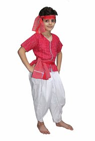 Kaku Fancy Dresses Our Community Helper Farmer Costume -Multicolour,  for Boys