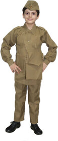 Kaku Fancy Dresses Our Community Helper Postman Costume -Khaki, for Boys  Girls