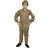 Kaku Fancy Dresses Our Community Helper Postman Costume -Khaki, for Boys  Girls