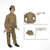 Kaku Fancy Dresses Our Community Helper Postman Costume -Khaki, for Boys  Girls