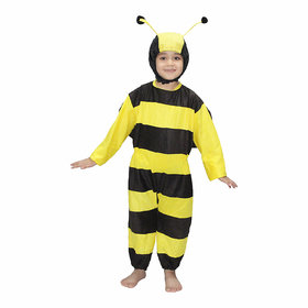 Kaku Fancy Dresses Honey Bee Insect Costume -Yellow  Black, For Boys  Girls