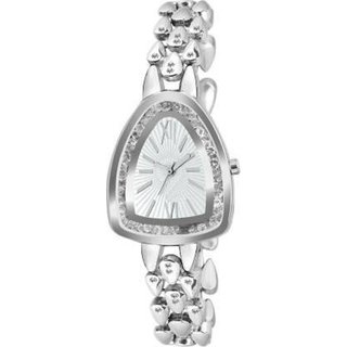 HRV women silver metal watch