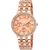 HRV women rose gold metal watch