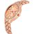 HRV women rose gold metal watch