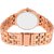 HRV women rose gold metal watch