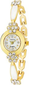 white small size black color diamond kundan bracelet attractive women's Analog Watch