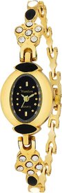 black oval shap multicolor design strap with diamond case beautiful rich bracelet women's Analog Watch