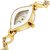 white different shap case with diamond meena kundan bracelet beautiful women's Analog Watch