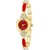 red small size black color diamond kundan bracelet attractive women's Analog Watch
