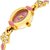 pink oval shap multicolor design strap with diamond case beautiful rich bracelet women's Analog Watch