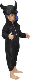 Kaku Fancy Dresses Buffalo Farm Animal Costume -Black,  for Boys  Girls