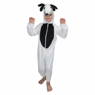 Kaku Fancy Dresses Sheep Farm Animal Costume -White  Black, for Boys  Girls