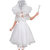 Kidling Kids Party Wear White Pari Dress for Girls