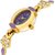 purple oval shap multicolor design strap with diamond case beautiful rich bracelet women's Analog Watch