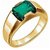 Emerald / panna Ring Stone Emerald Copper Plated Ring by CEYLONMINE