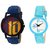 stylish multicolor leather strap party wear + formal + casual combo sett of two for boys and girls 052 Watch