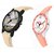 stylish multicolor leather strap party wear + formal + casual combo sett of two for boys and girls 014 Watch