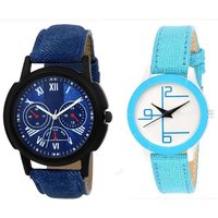 HRV couple leather watch
