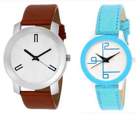 HRV couple leather watch