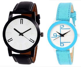 HRV couple leather watch