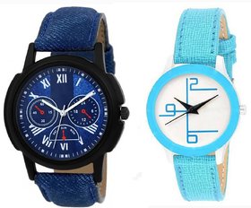 HRV couple leather watch