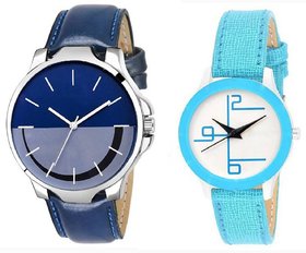 HRV couple leather watch