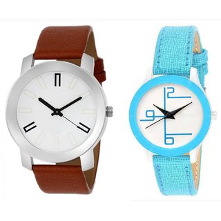 HRV couple leather watch