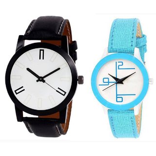 HRV couple leather watch