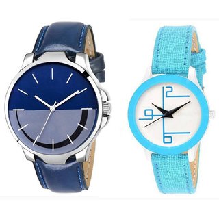 HRV couple leather watch