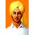 Ghantakart.com Shahid-Bhagat-Singh Paper Art Wall Poster Without Frame (12x18 Inch)