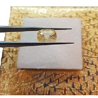 Yellow Sapphire 7.25 Ratti Stone Unhetaed Precious Stone Yellow S