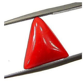 Natural 9.25 Ratti Stone Coral /Moonga Gemstone Lab certified  Original Moonga Stone By CEYLONMINE