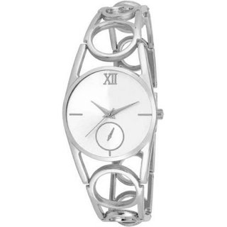 HRV women silver chain metal watch