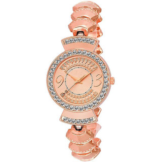 HRV women rose gold metal watch