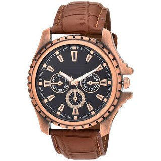 HRV men leather watch
