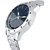 HRV men silver black metal watch
