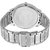 HRV men silver black metal watch